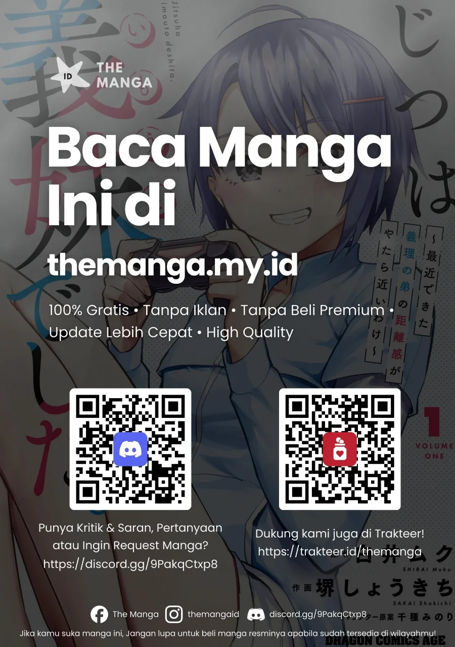 Jitsu wa Gimai (Imouto) deshita. ~Saikin de Kitagiri no Otouto no Kyorikan ga Yatara Chikaiwake~ Chapter 18 - halaman 31