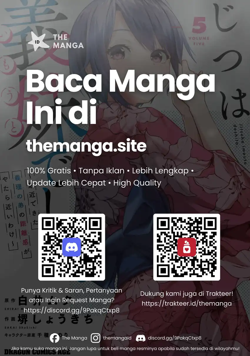 Jitsu wa Gimai (Imouto) deshita. ~Saikin de Kitagiri no Otouto no Kyorikan ga Yatara Chikaiwake~ Chapter 23 - halaman 36