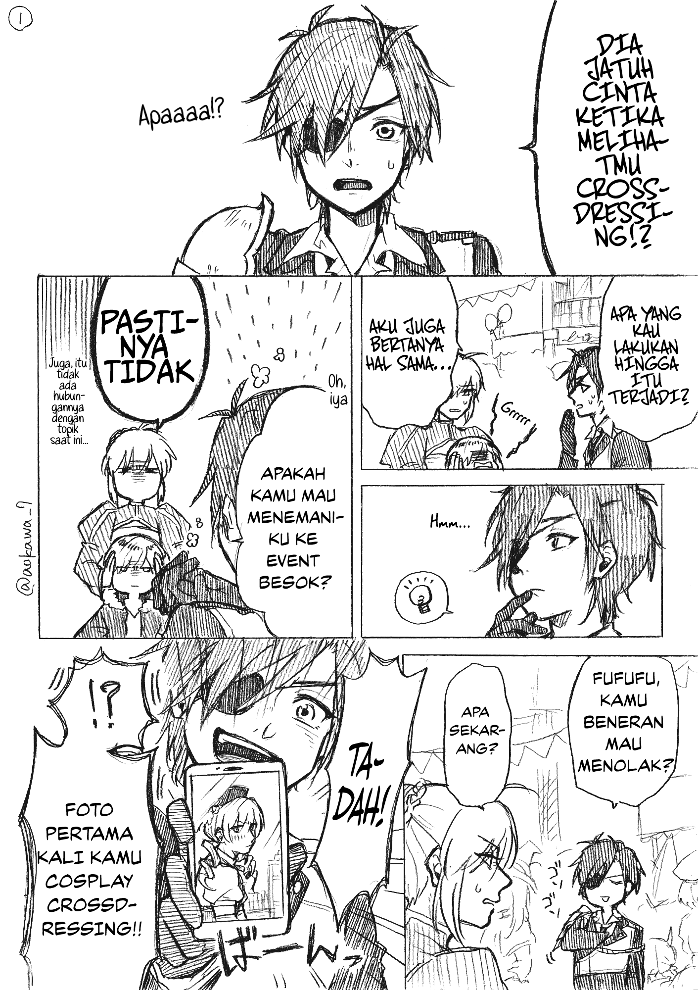 Josou Cosplayer to Otouto Chapter 2.2 - halaman 2
