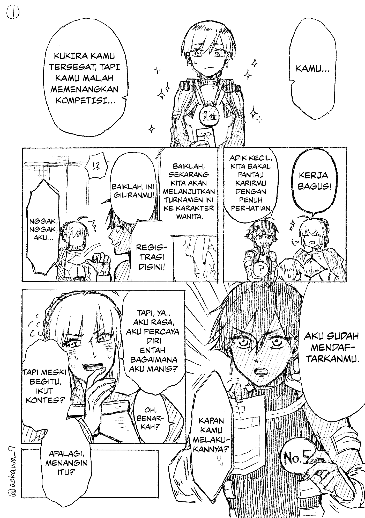 Josou Cosplayer to Otouto Chapter 4.3 - halaman 2