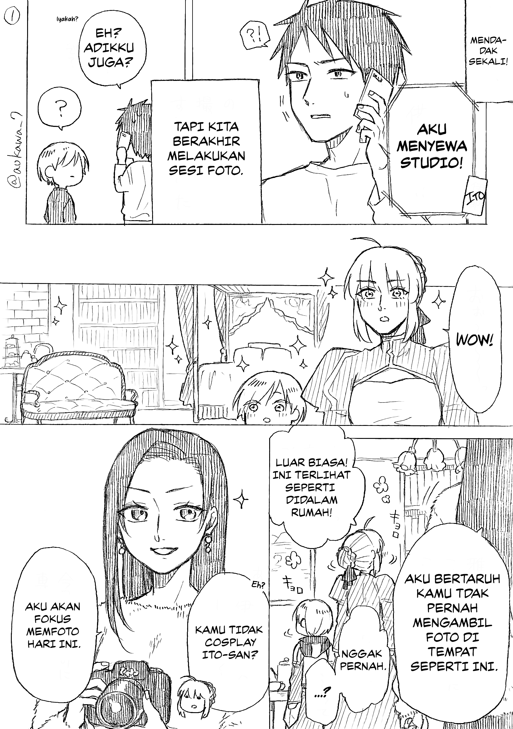 Josou Cosplayer to Otouto Chapter 7.2 - halaman 2