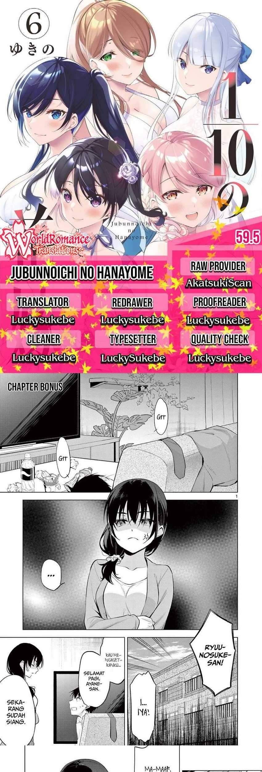 Jubunnoichi no Hanayome Chapter 59.5 - halaman 1