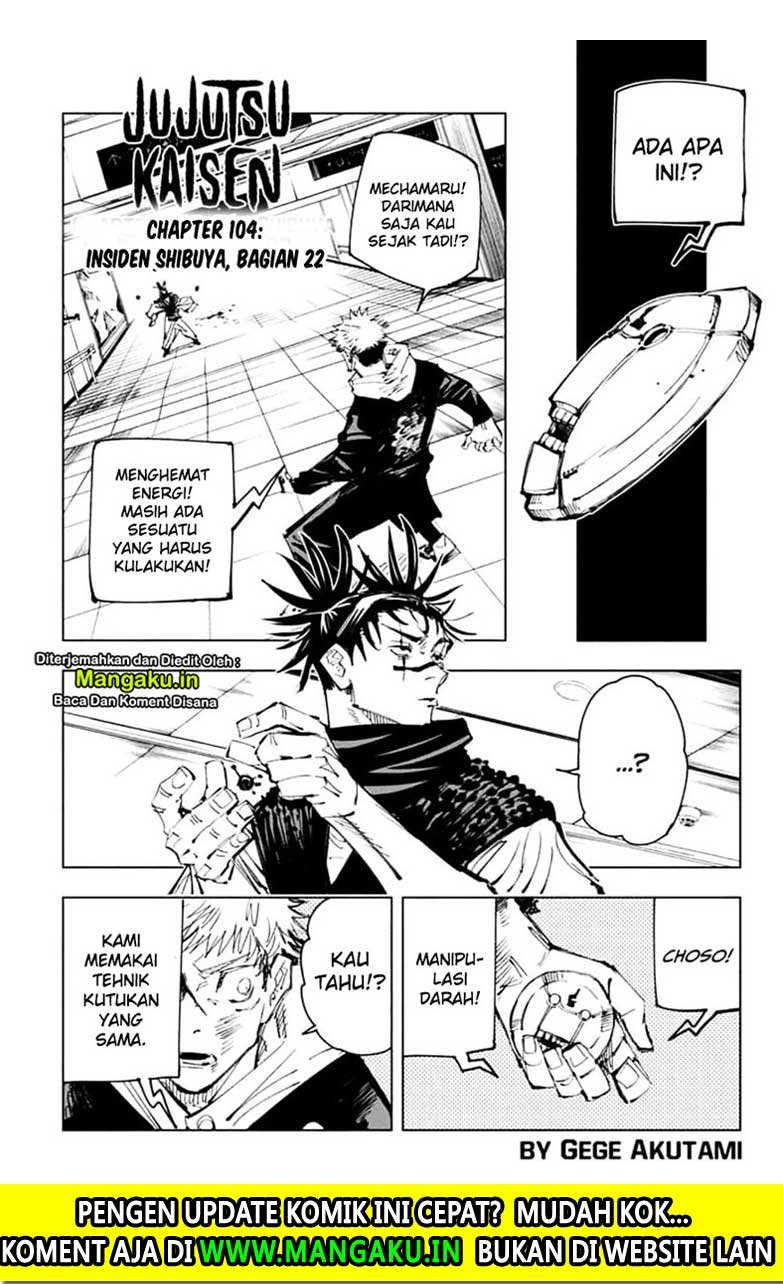 Jujutsu Kaisen Chapter 104 - halaman 2