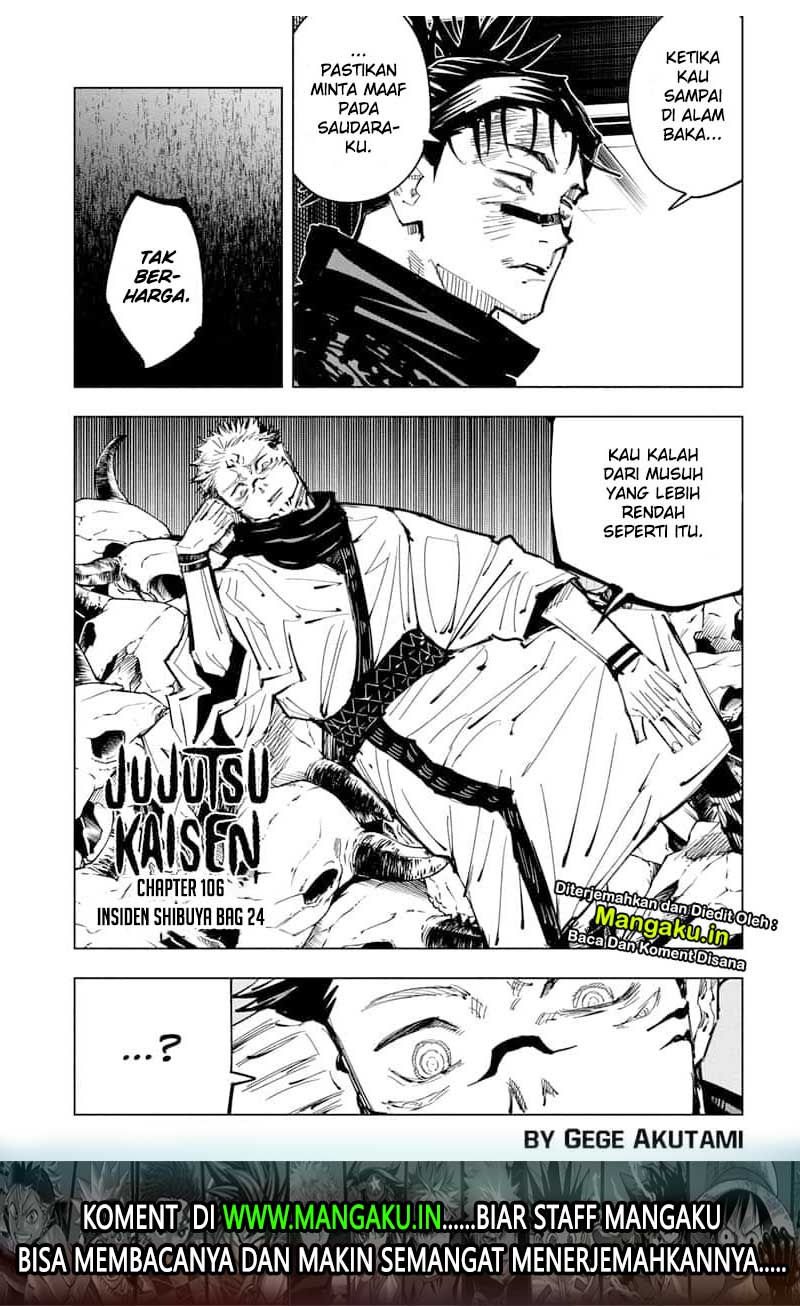 Jujutsu Kaisen Chapter 106 - halaman 2