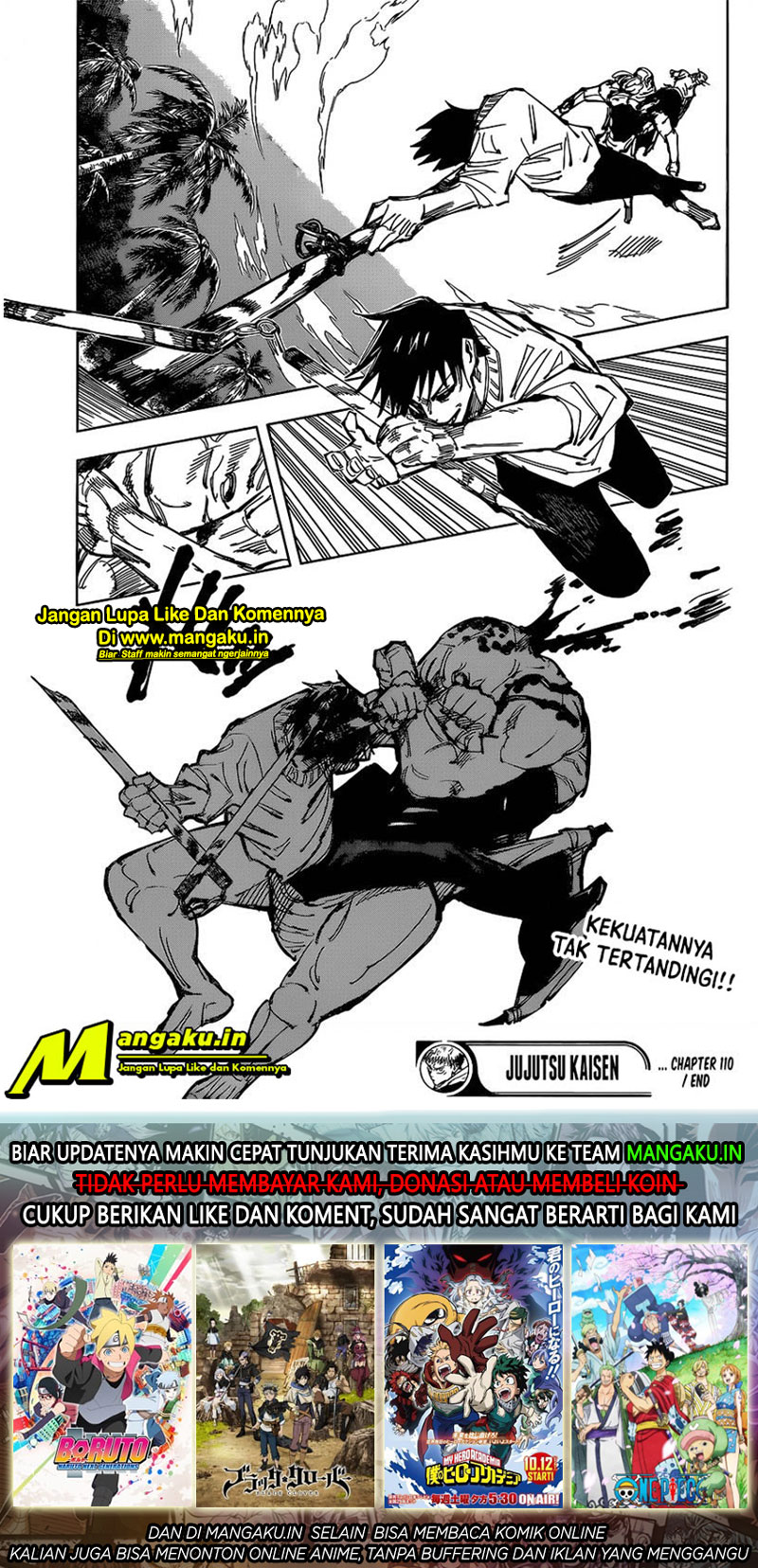 Jujutsu Kaisen Chapter 110 - halaman 19