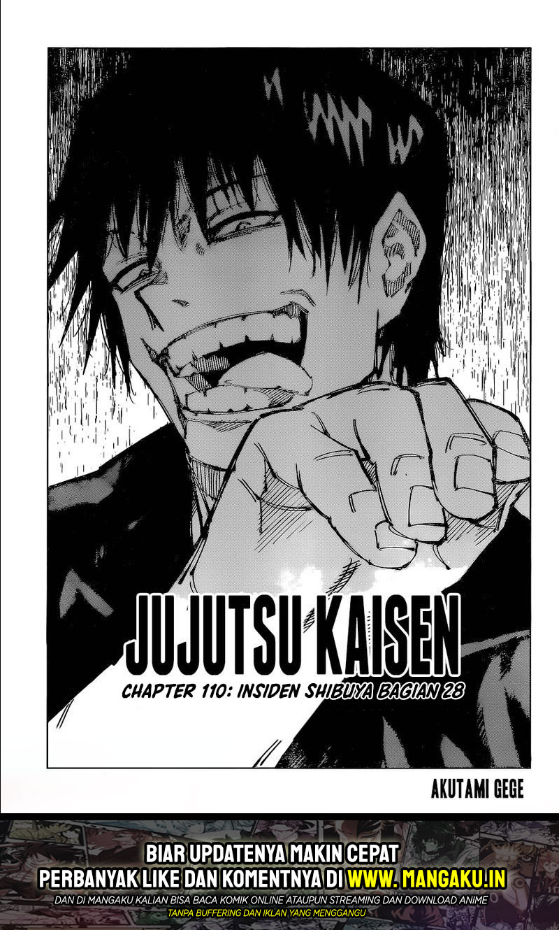 Jujutsu Kaisen Chapter 110 - halaman 2