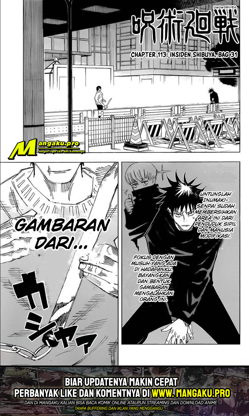 Jujutsu Kaisen Chapter 113 - halaman 2