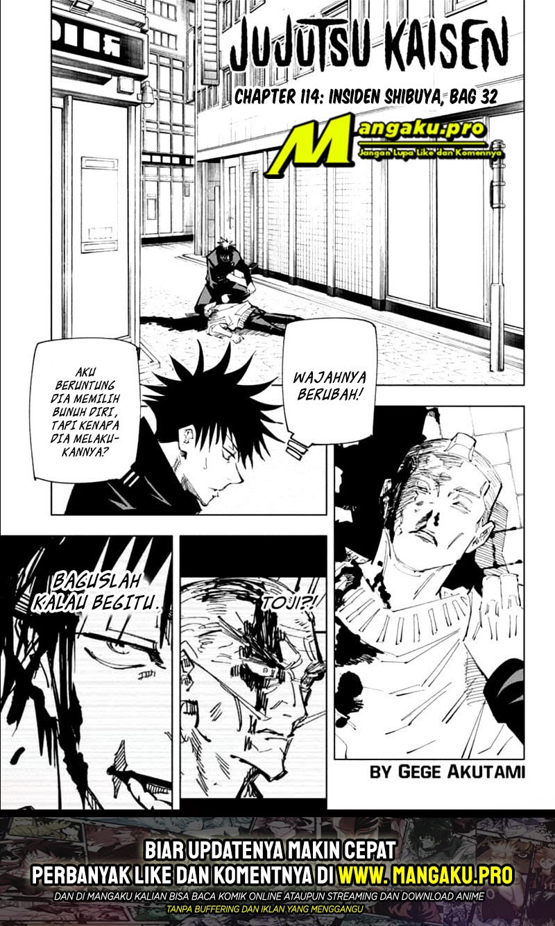 Jujutsu Kaisen Chapter 114 - halaman 2