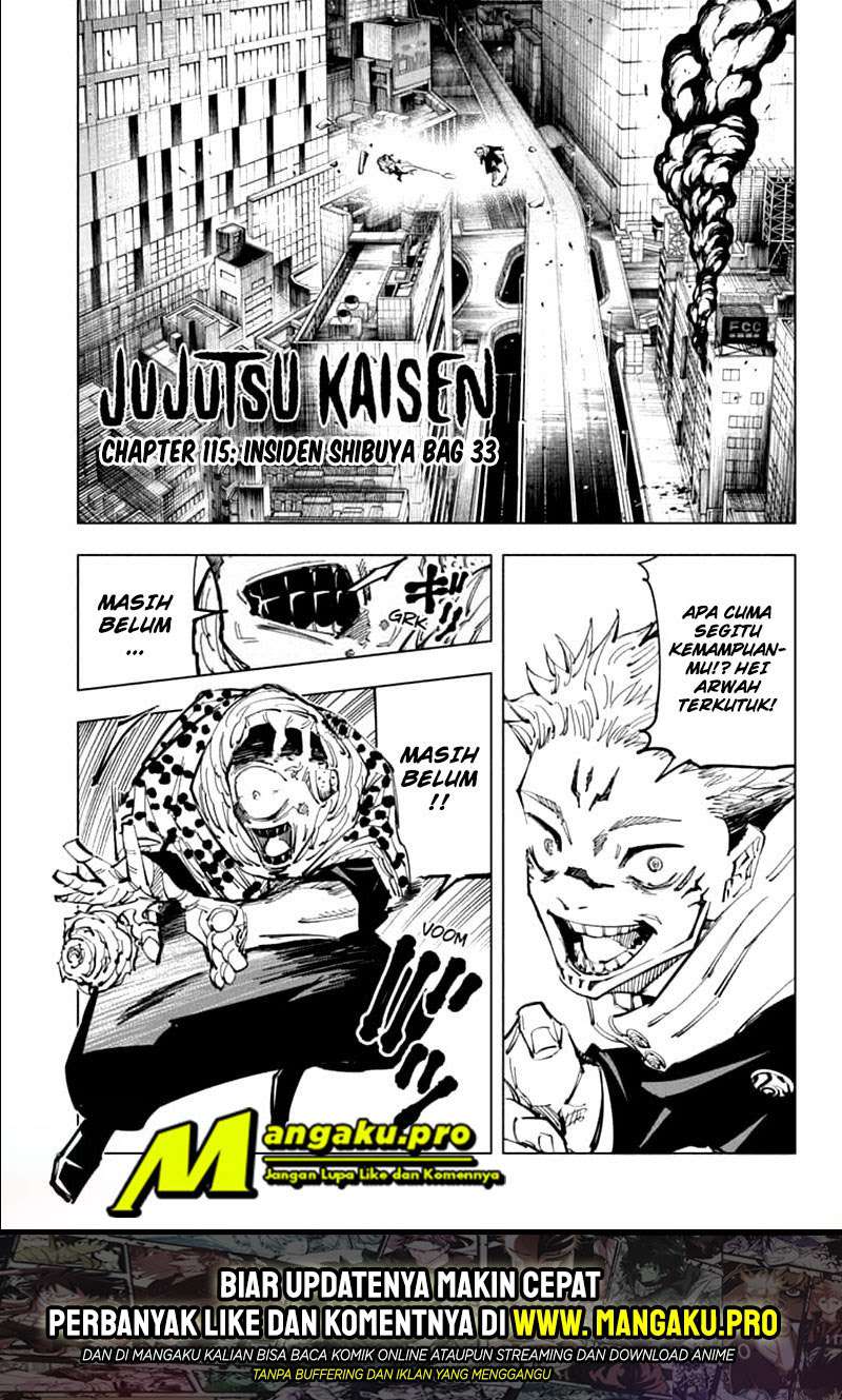Jujutsu Kaisen Chapter 115 - halaman 3