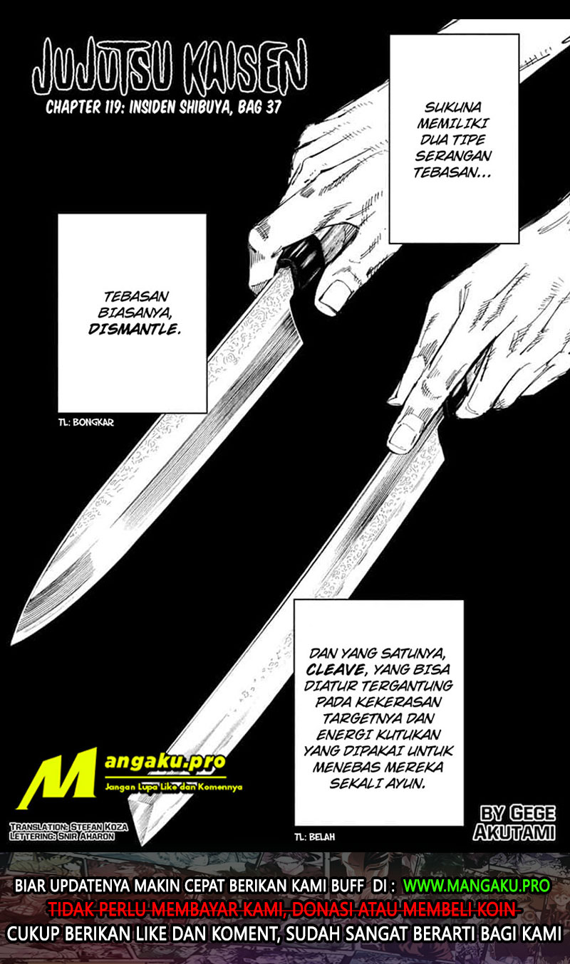 Jujutsu Kaisen Chapter 119 - halaman 3