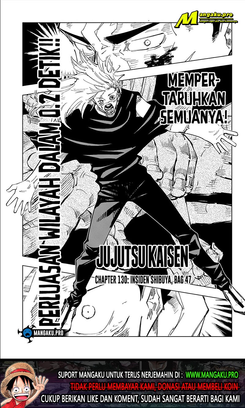 Jujutsu Kaisen Chapter 130 - halaman 2