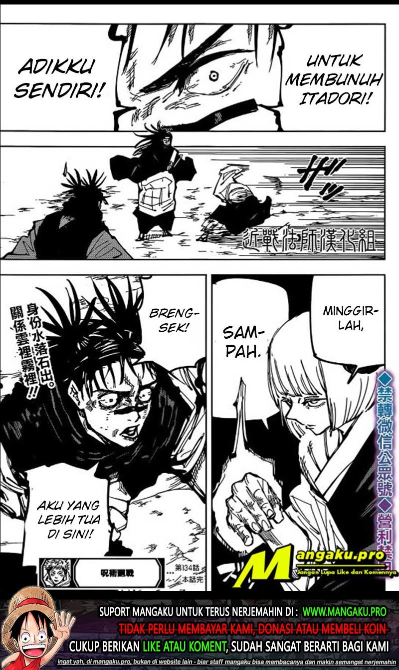 Jujutsu Kaisen Chapter 134 - halaman 18