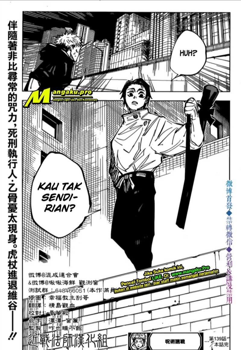 Jujutsu Kaisen Chapter 139 - halaman 18