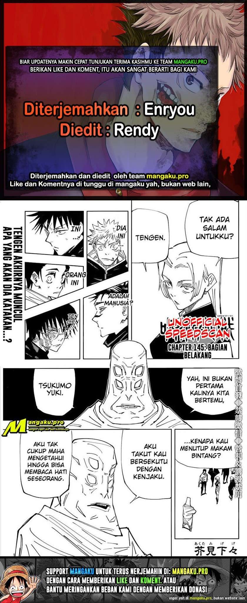 Jujutsu Kaisen Chapter 145 - halaman 1