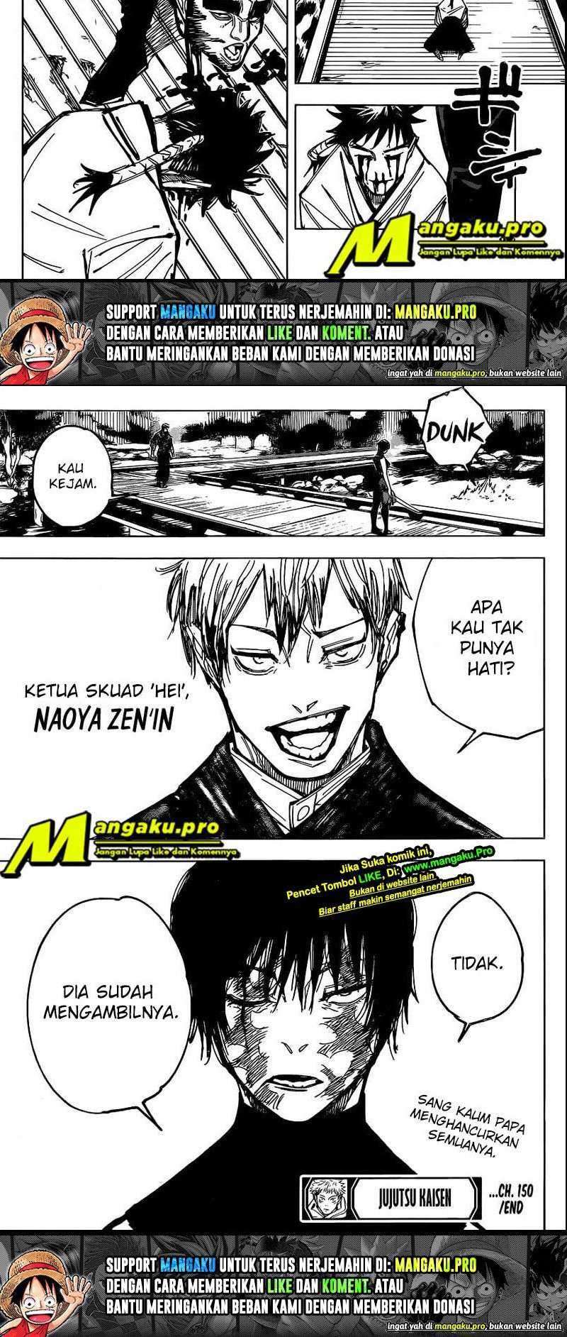 Jujutsu Kaisen Chapter 150 - halaman 17