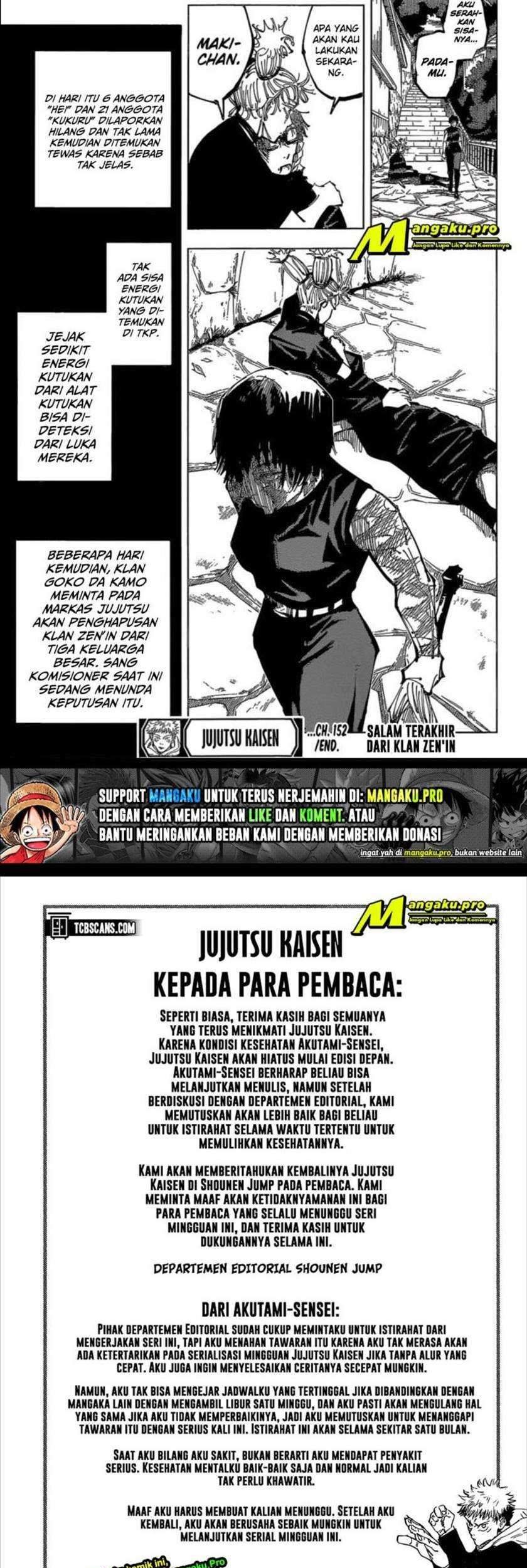Jujutsu Kaisen Chapter 152 - halaman 9