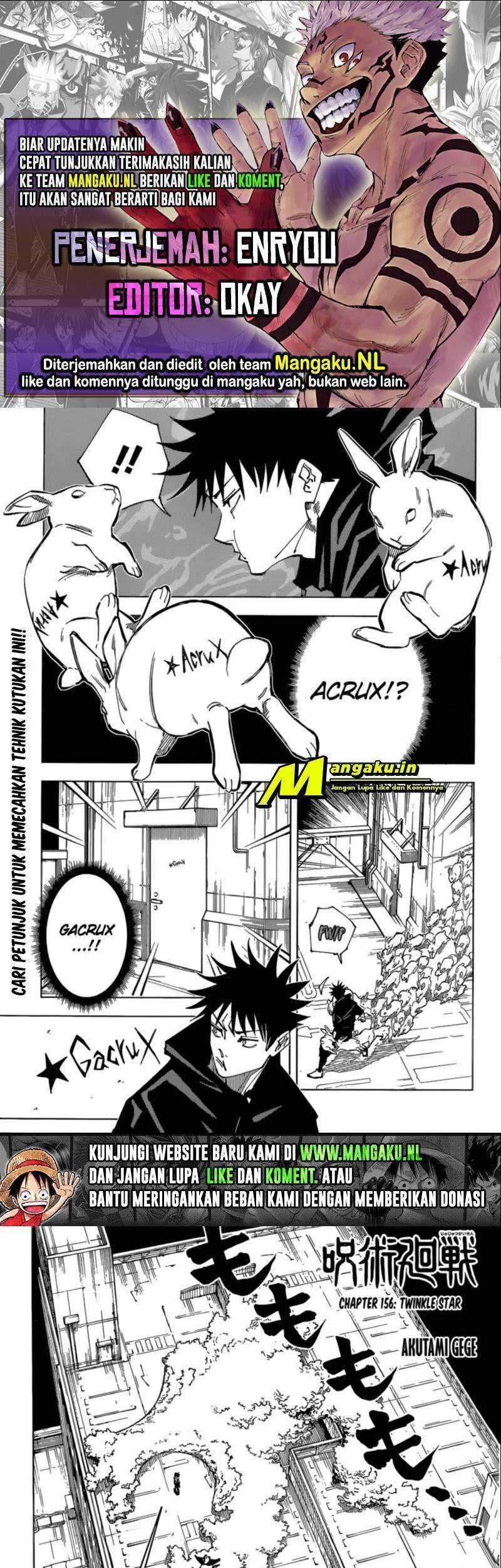 Jujutsu Kaisen Chapter 156 - halaman 1