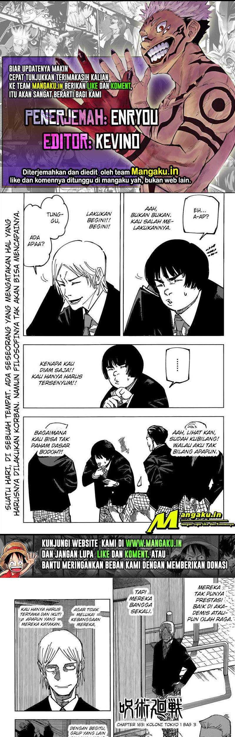 Jujutsu Kaisen Chapter 163 - halaman 1