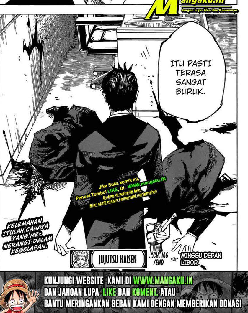 Jujutsu Kaisen Chapter 166 - halaman 23