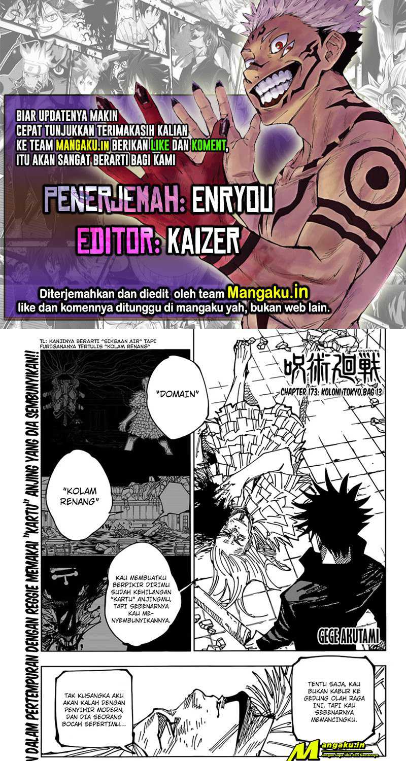 Jujutsu Kaisen Chapter 173 - halaman 1