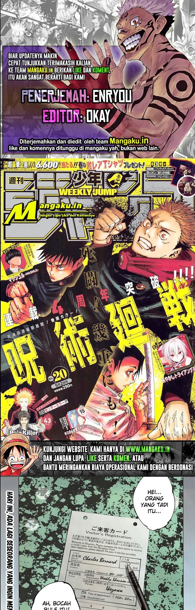 Jujutsu Kaisen Chapter 181 - halaman 1