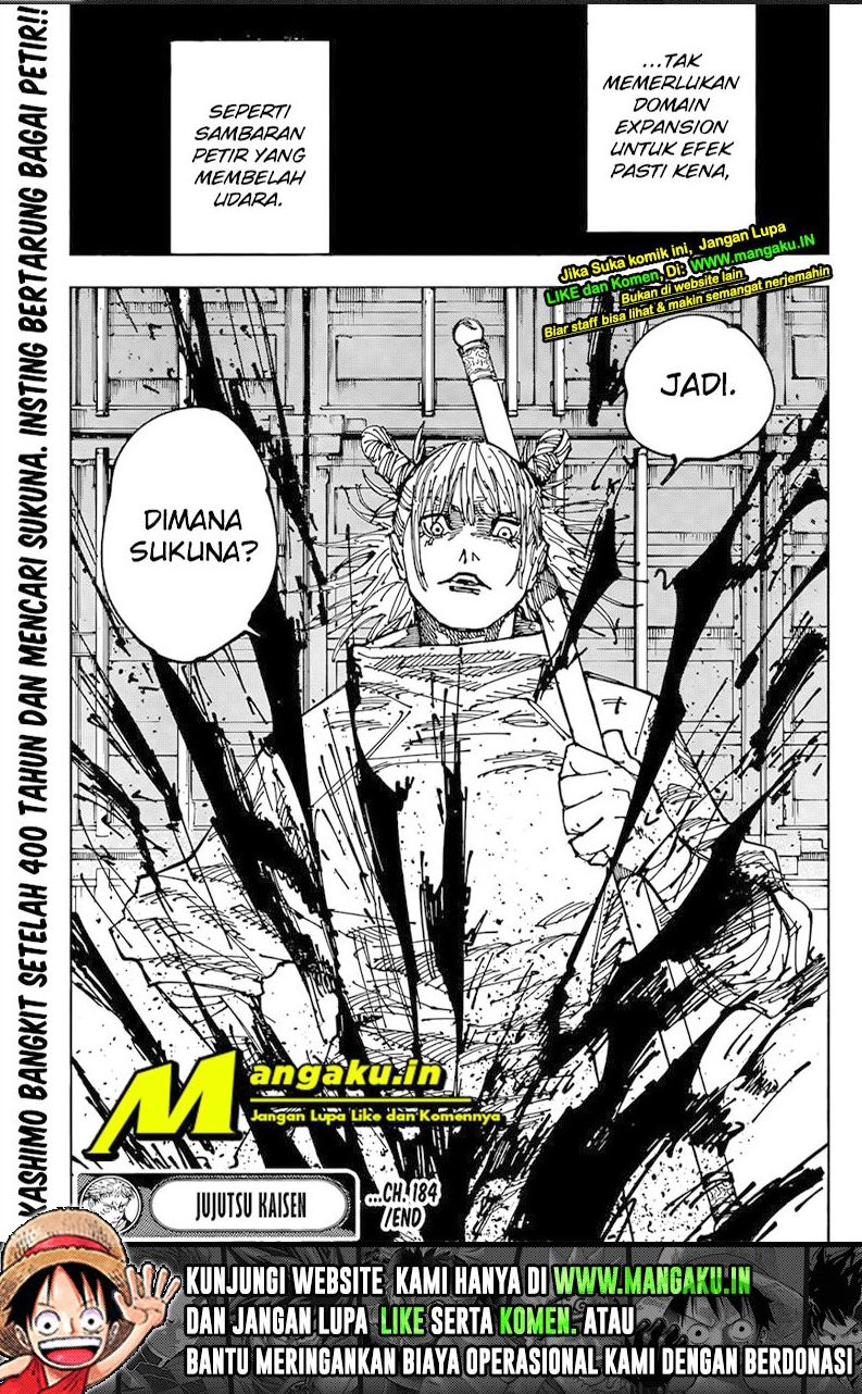 Jujutsu Kaisen Chapter 184 - halaman 19
