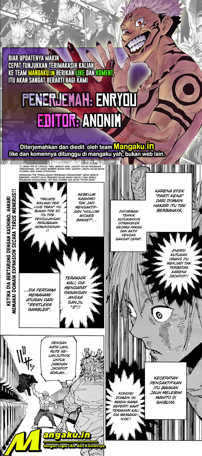 Jujutsu Kaisen Chapter 187 - halaman 1