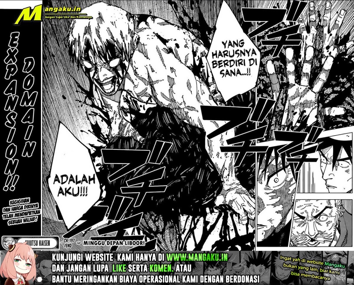 Jujutsu Kaisen Chapter 197 - halaman 9