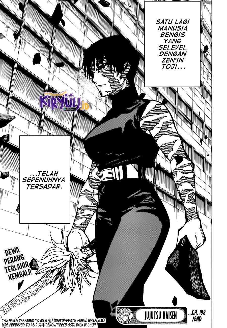 Jujutsu Kaisen Chapter 198 - halaman 19