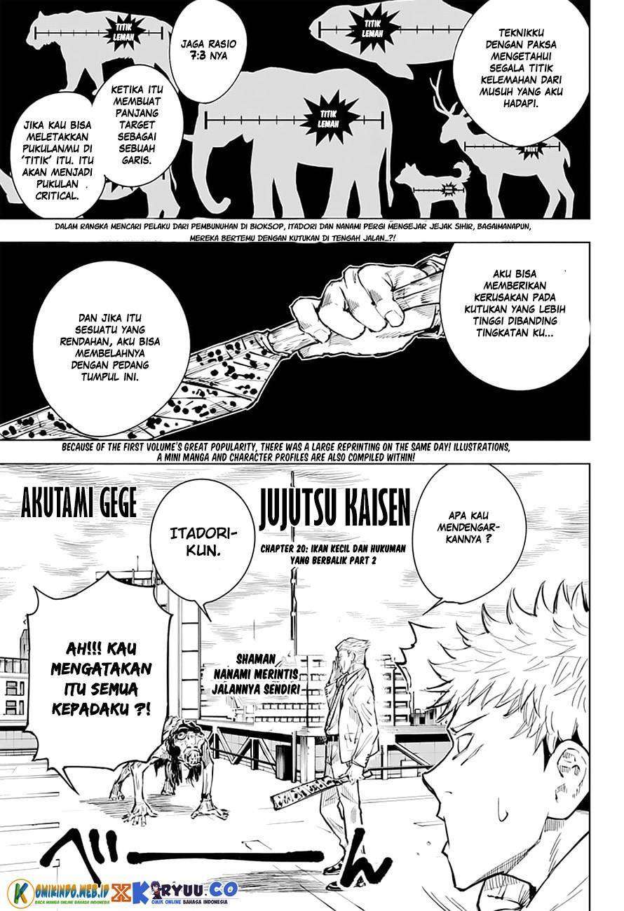 Jujutsu Kaisen Chapter 20 - halaman 3