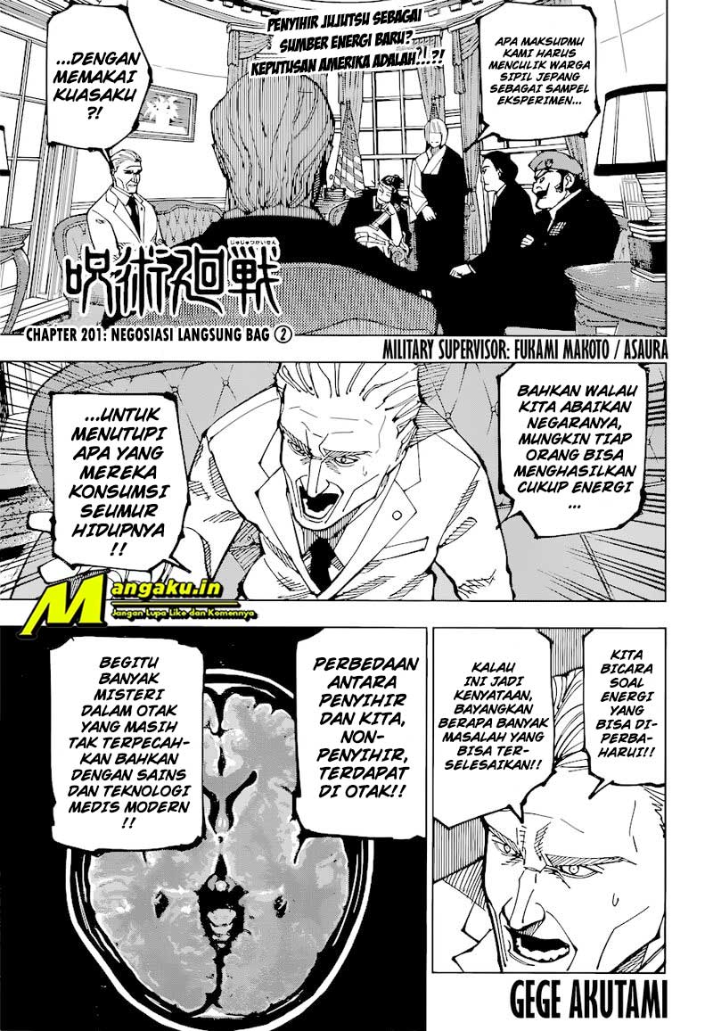 Jujutsu Kaisen Chapter 201 - halaman 2