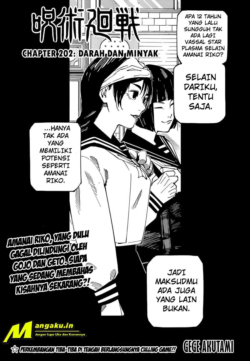 Jujutsu Kaisen Chapter 202 - halaman 2