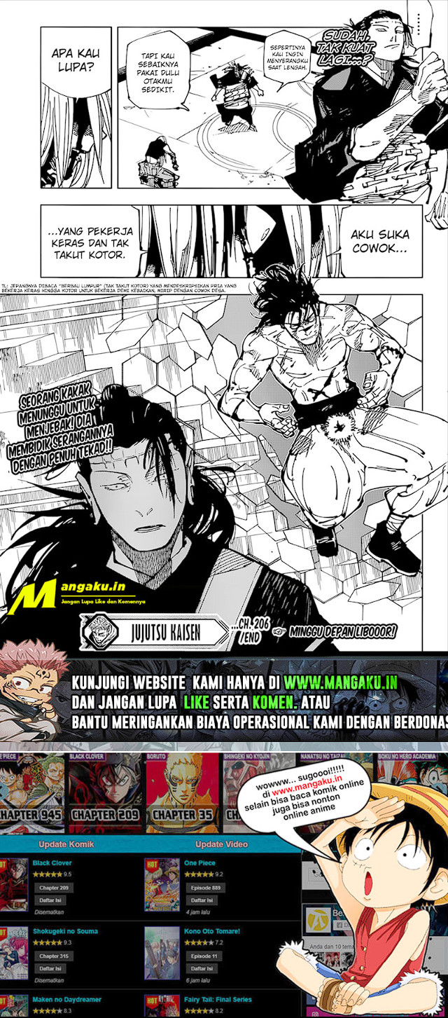 Jujutsu Kaisen Chapter 206 - halaman 11