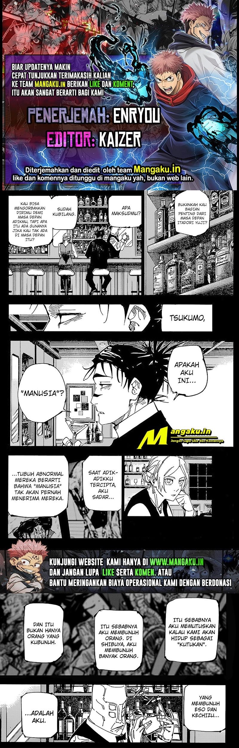 Jujutsu Kaisen Chapter 208 - halaman 1