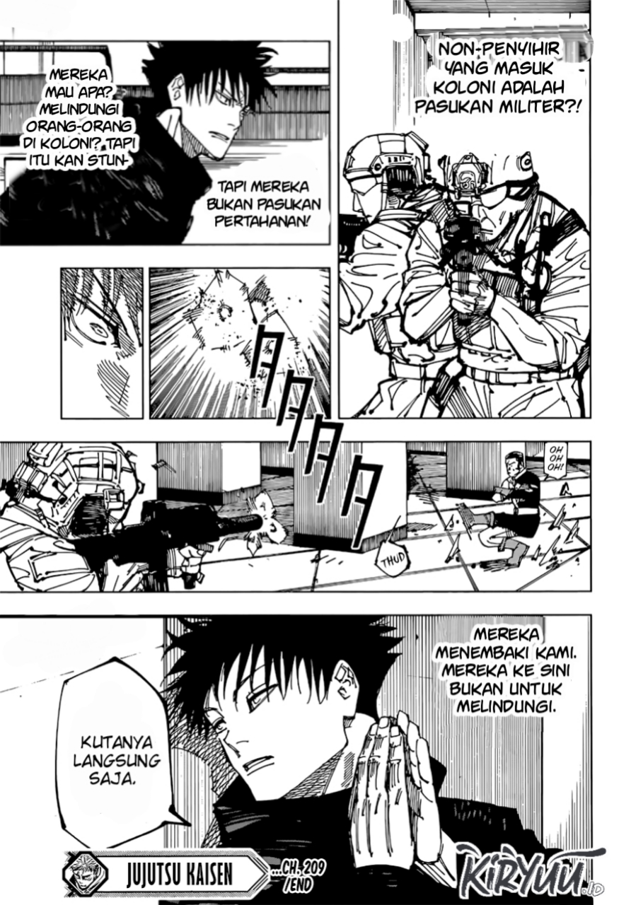 Jujutsu Kaisen Chapter 209 - halaman 20