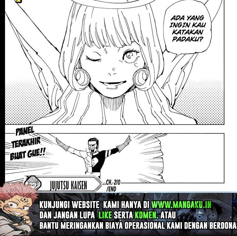Jujutsu Kaisen Chapter 210 - halaman 14