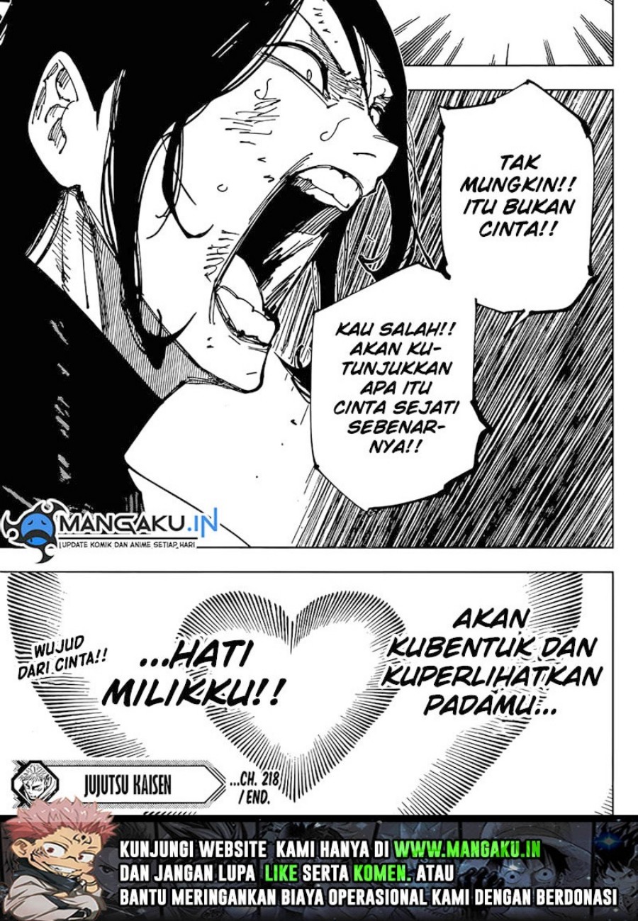 Jujutsu Kaisen Chapter 218 - halaman 20