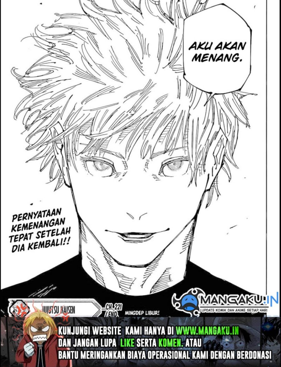 Jujutsu Kaisen Chapter 221 - halaman 20