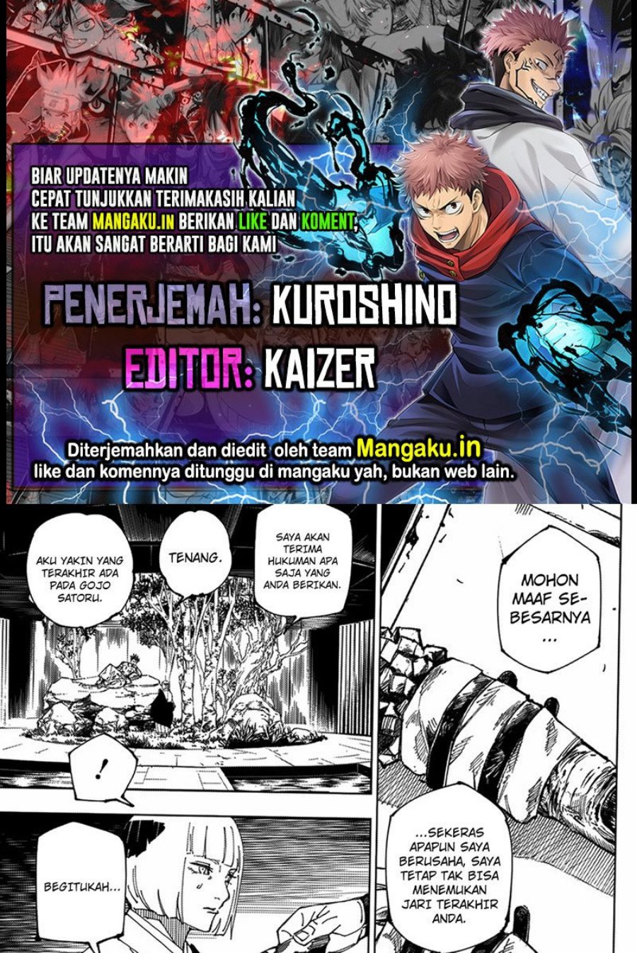 Jujutsu Kaisen Chapter 222 - halaman 1