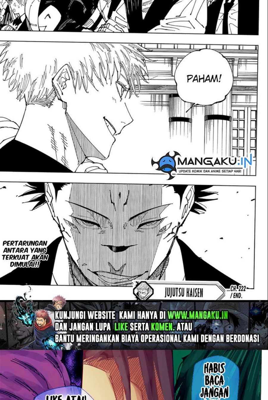 Jujutsu Kaisen Chapter 222 - halaman 20