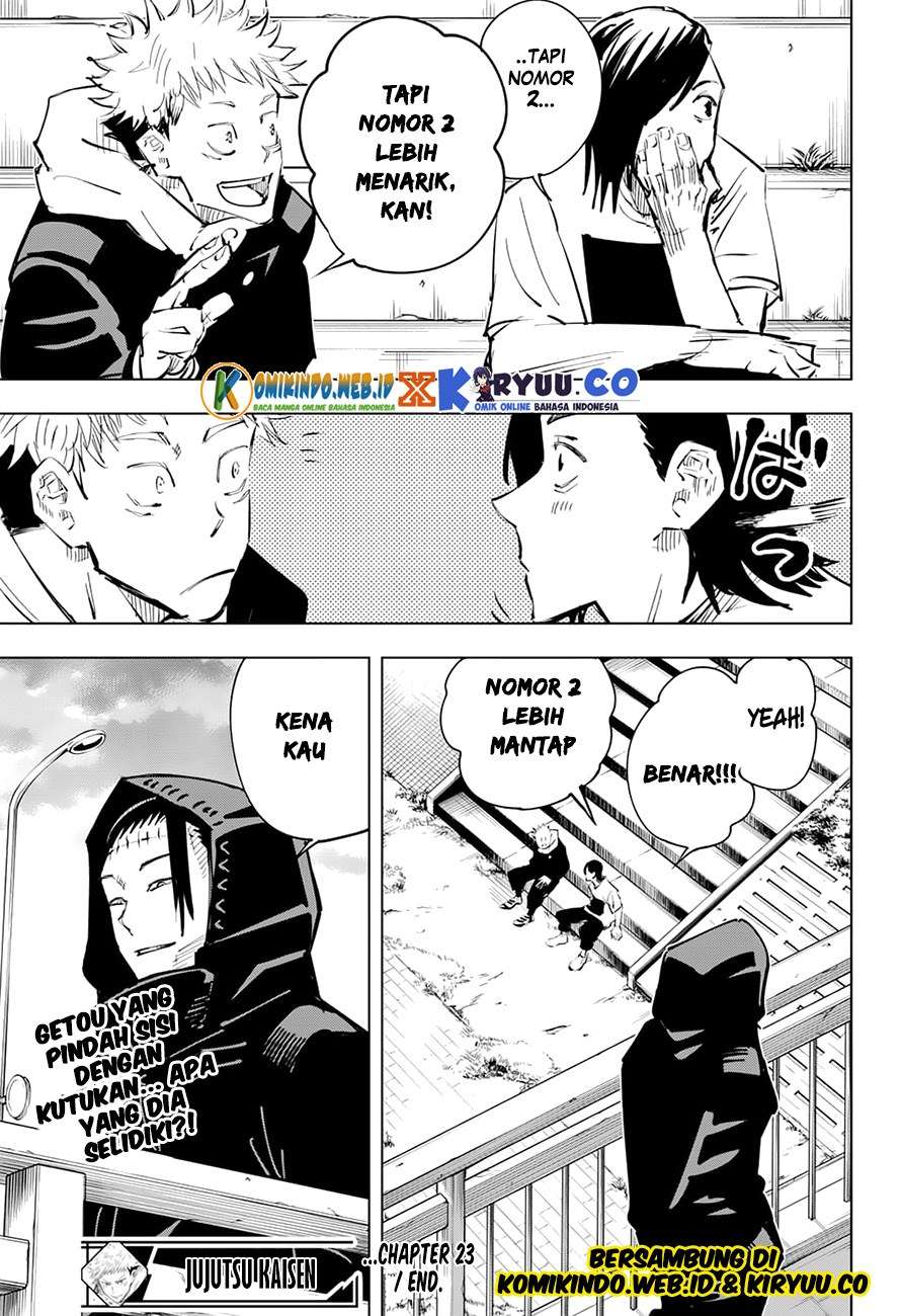 Jujutsu Kaisen Chapter 23 - halaman 23