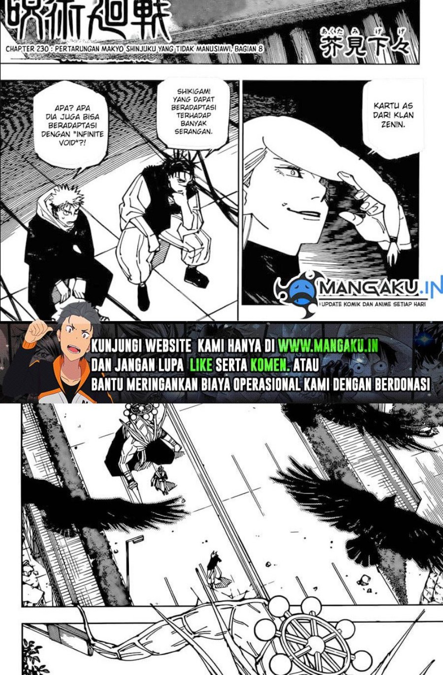 Jujutsu Kaisen Chapter 230 - halaman 2