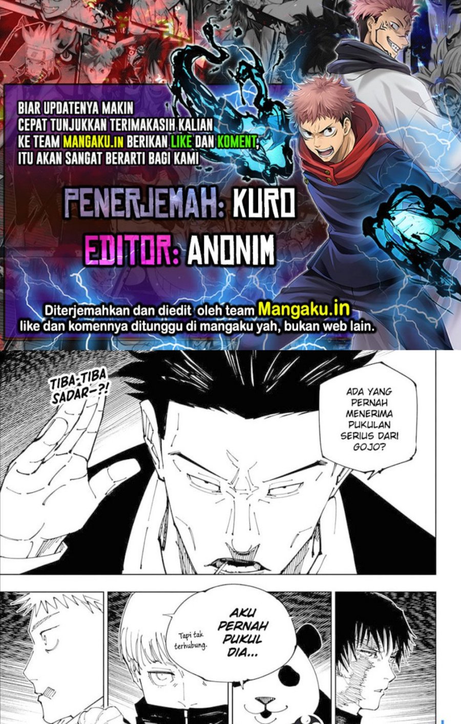 Jujutsu Kaisen Chapter 231 - halaman 1