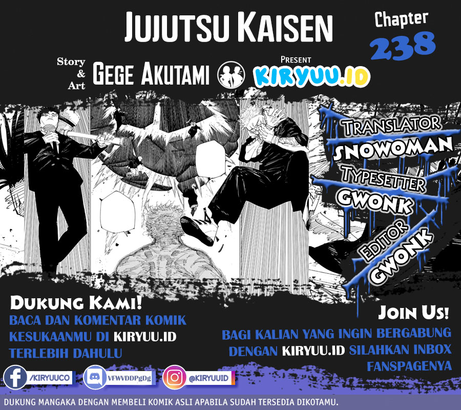 Jujutsu Kaisen Chapter 238 - halaman 1