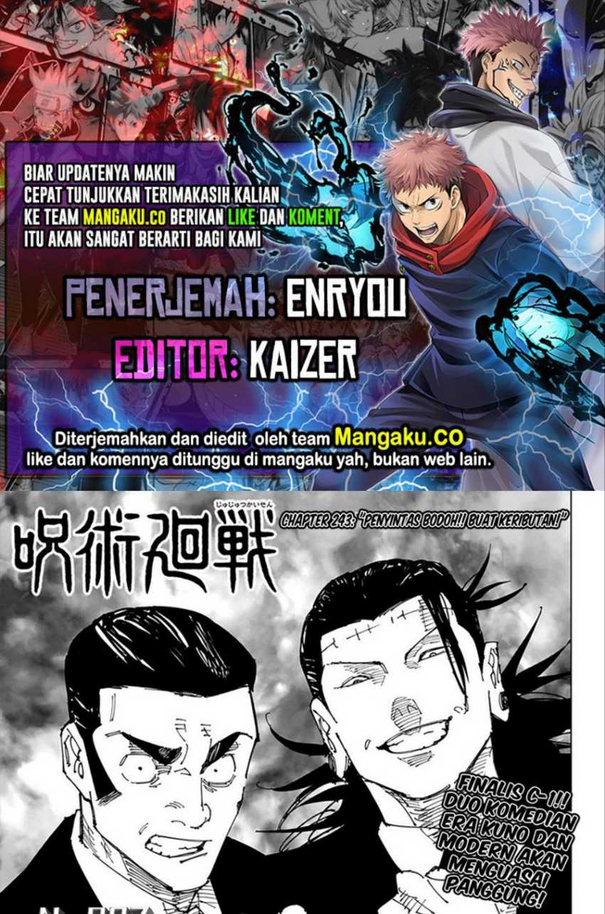Jujutsu Kaisen Chapter 243 - halaman 1