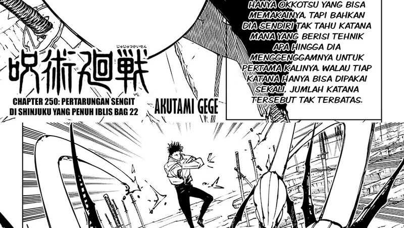 Jujutsu Kaisen Chapter 250 - halaman 4