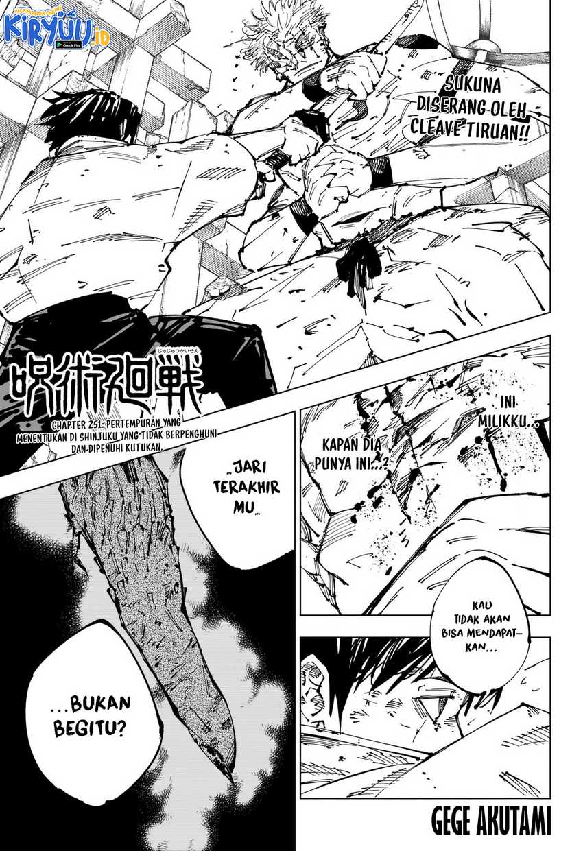 Jujutsu Kaisen Chapter 251 - halaman 2