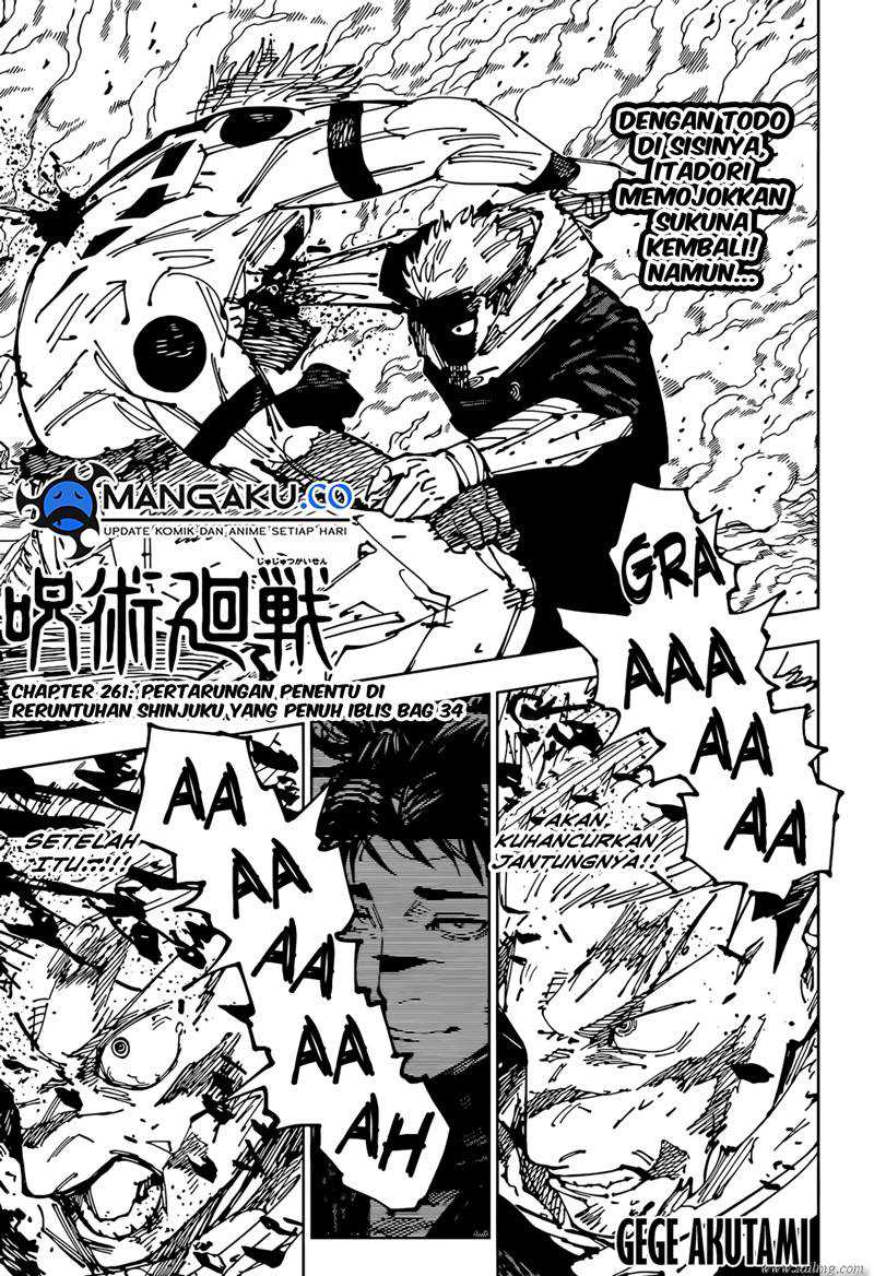 Jujutsu Kaisen Chapter 261 - halaman 2