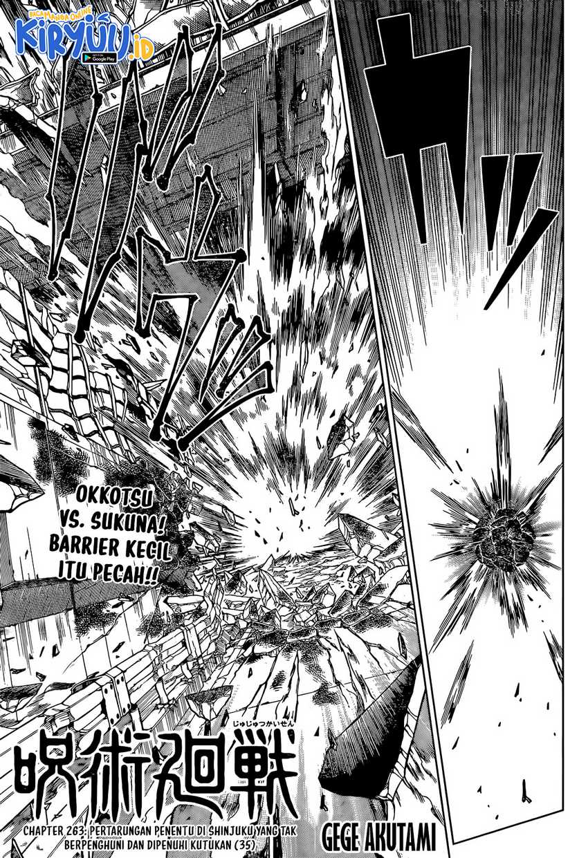 Jujutsu Kaisen Chapter 263 - halaman 2