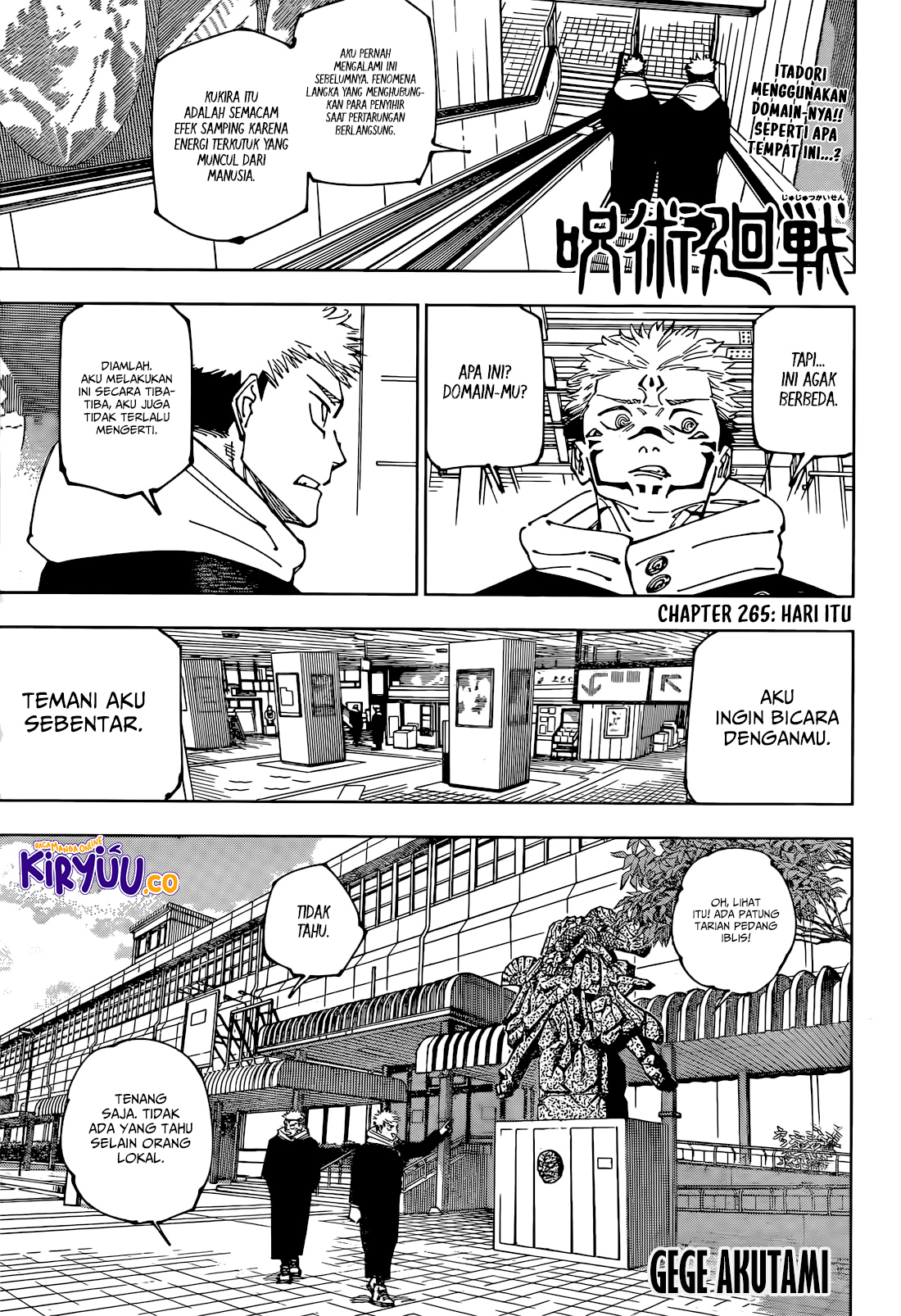 Jujutsu Kaisen Chapter 265 - halaman 2